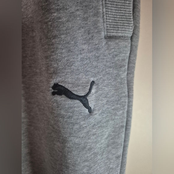 Puma Men's Heather Gray Joggers - Picture 2 of 6